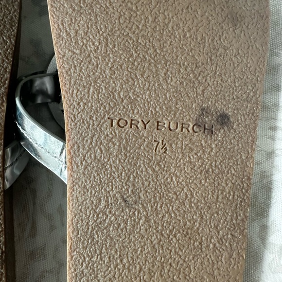 Tory Burch Silver and Brown Sandals - Picture 13 of 14